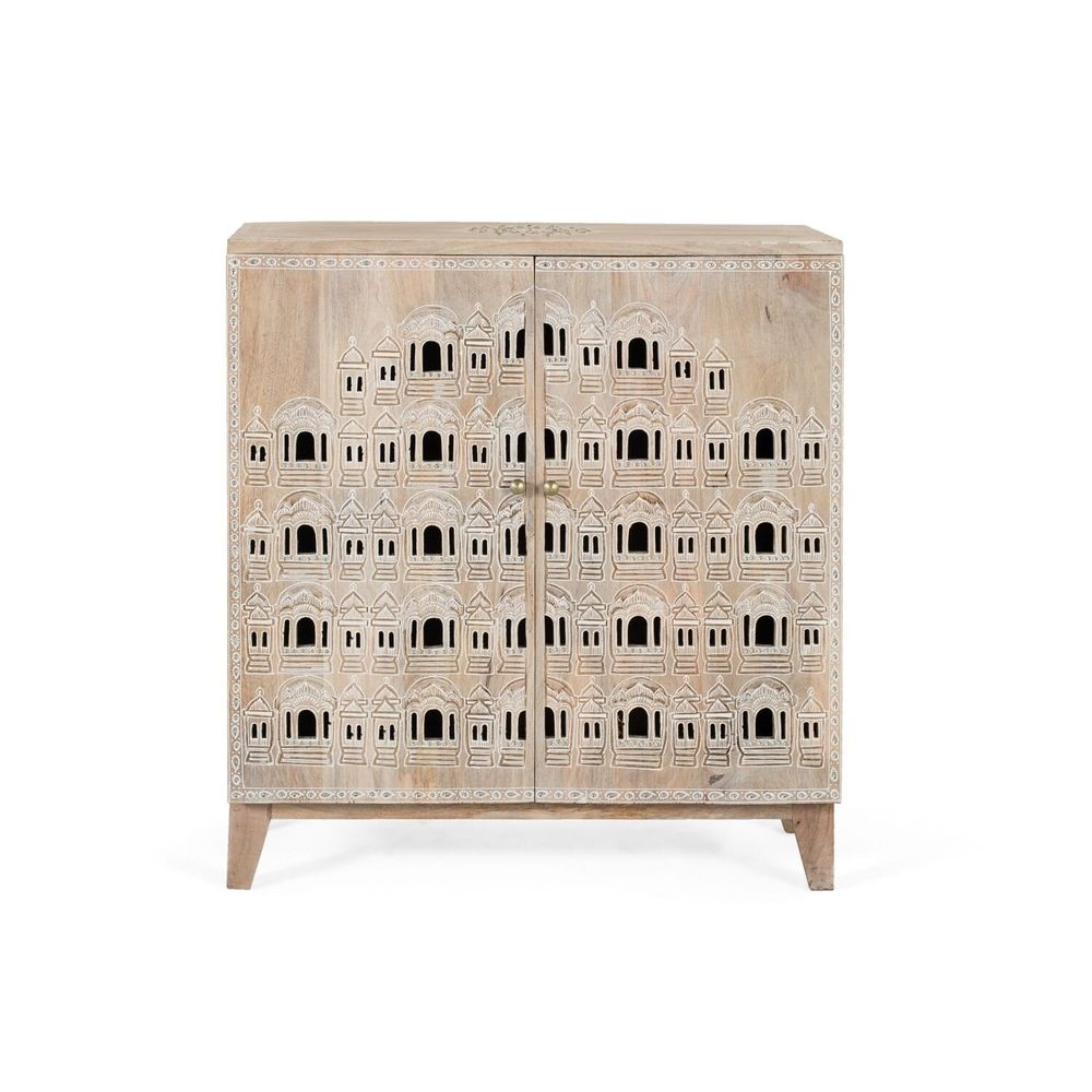 Buffets - Buffet sculpté à la main en bois de manguier - GINER Y COLOMER