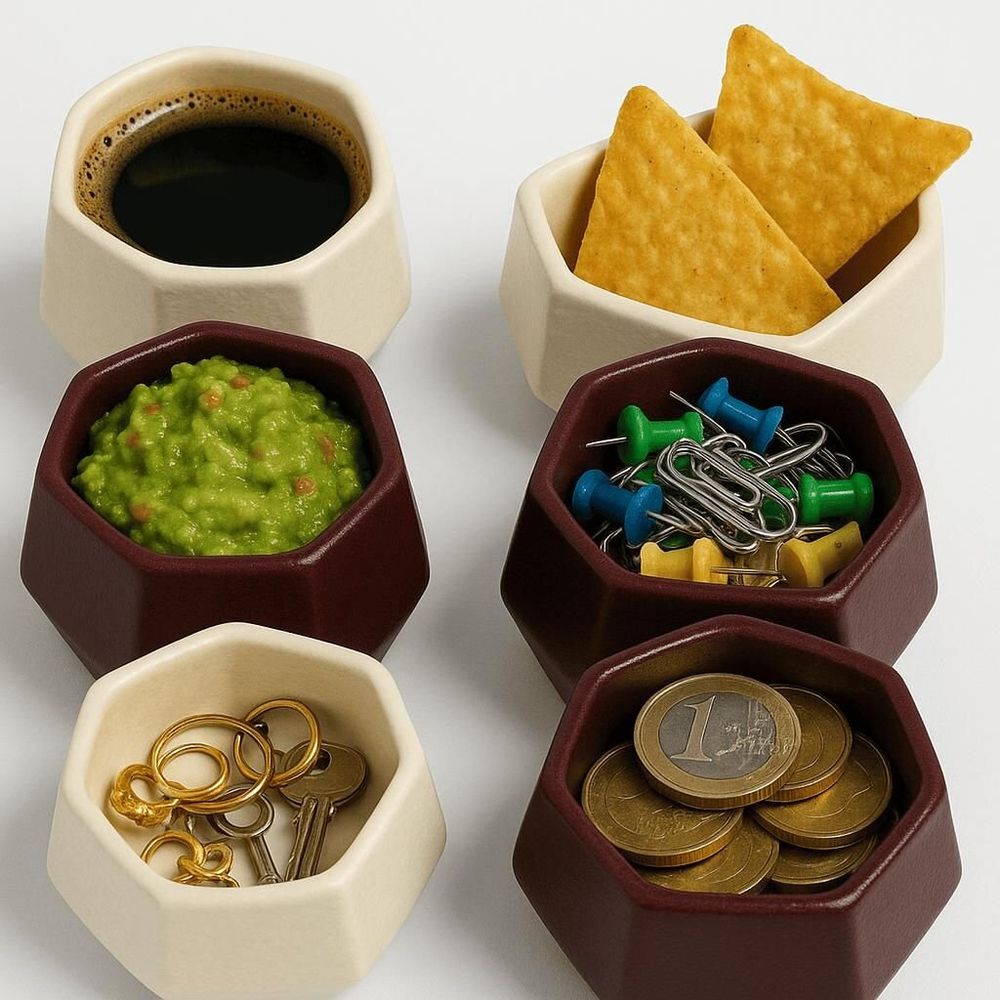 Accessoires thé et café - Tasse à café, organiseur de bureau, objet magnétique - Voronoï - EGOUNDESIGN