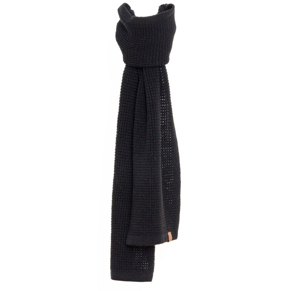 Scarves - JULES black knitted scarf - MONSIEUR CHARLI