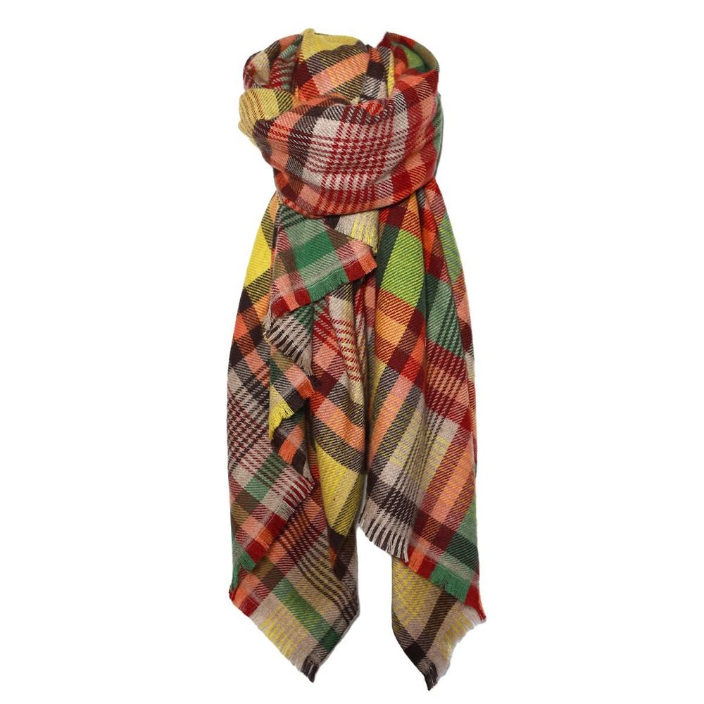 Foulards et écharpes - Echarpe en acrylique et laine LARGO jaune - MONSIEUR CHARLI