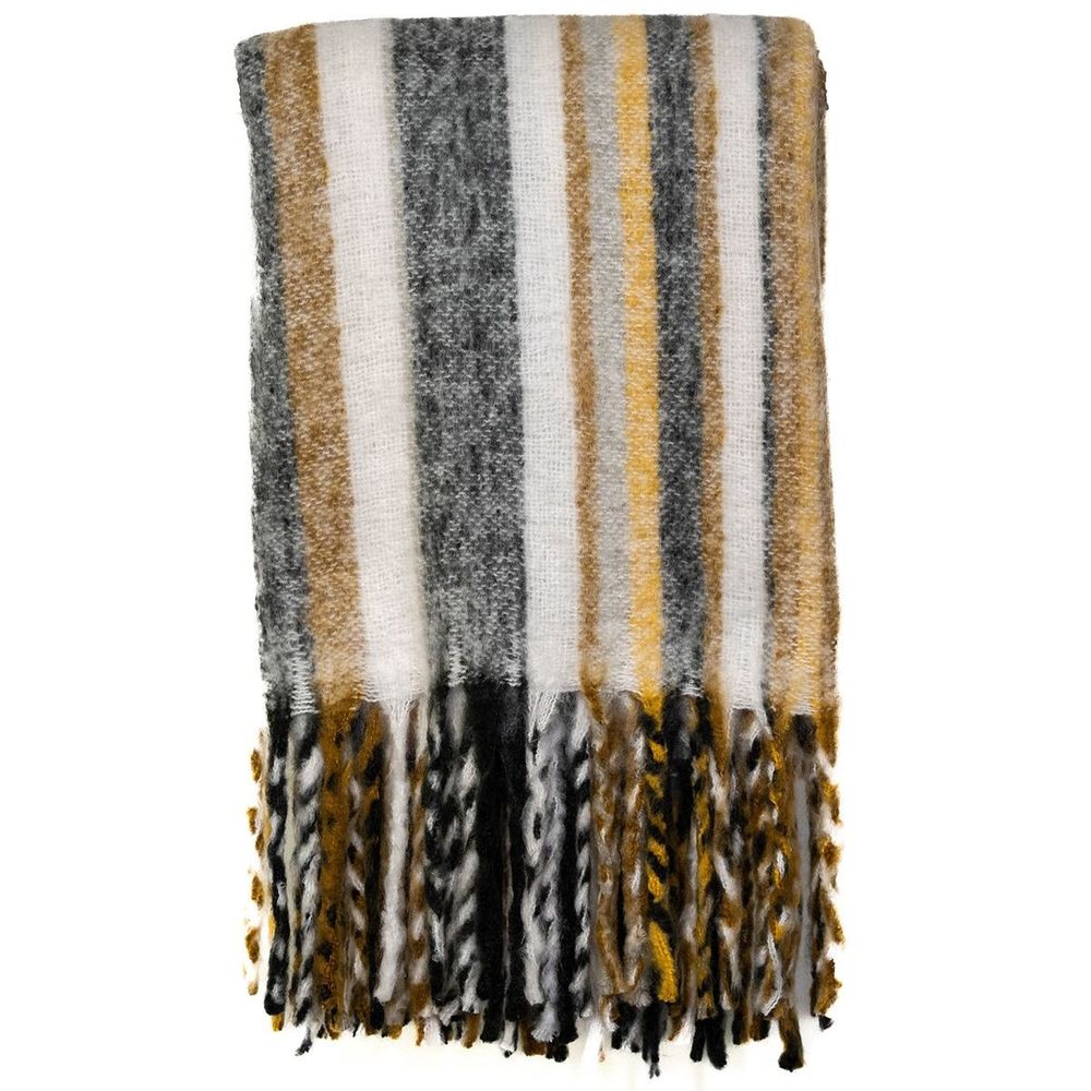 Plaids - Plaid en acrylique TONIO cognac - MONSIEUR CHARLI