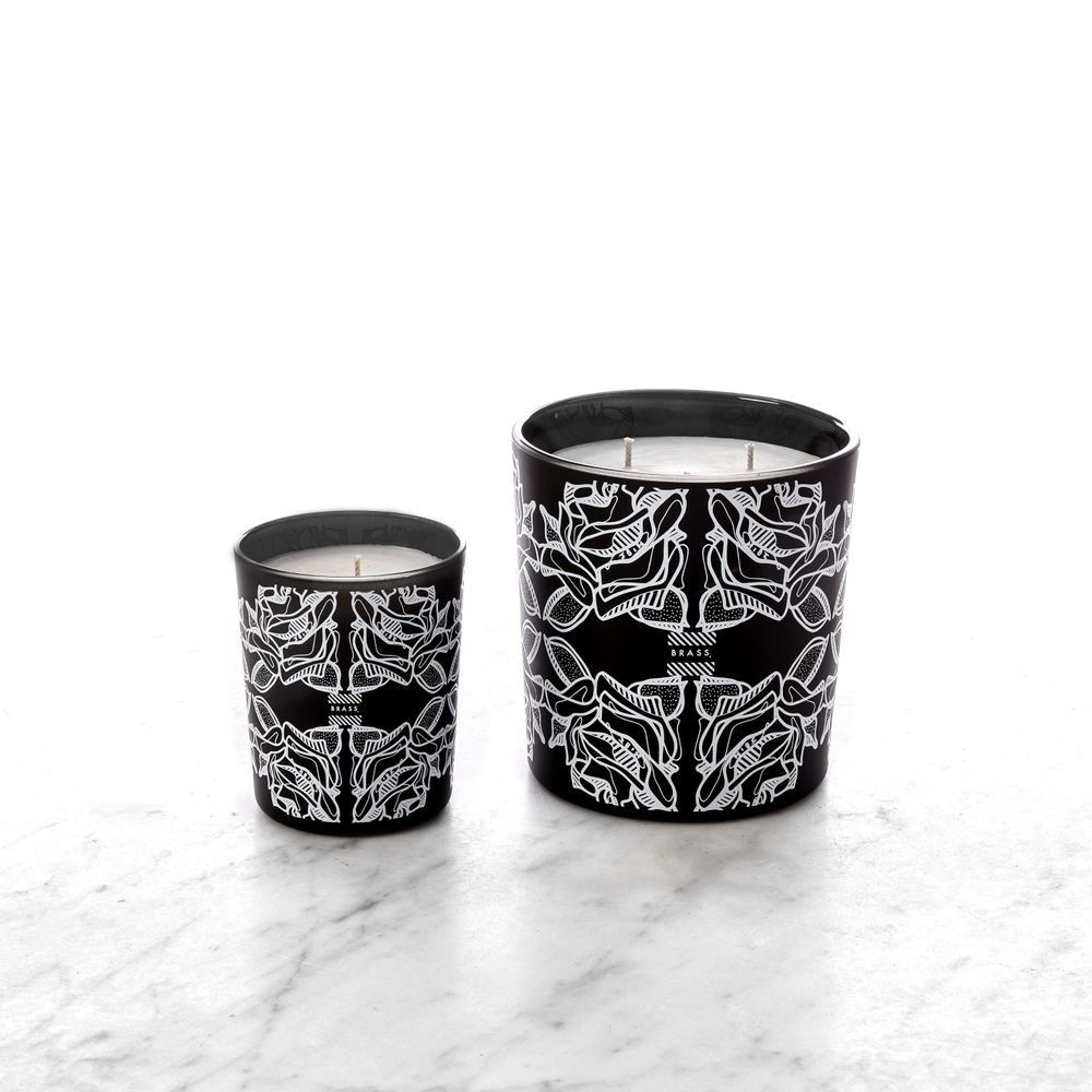 Candles - Black Fololo scented candle - Design by BRASS - ARTDECORIS