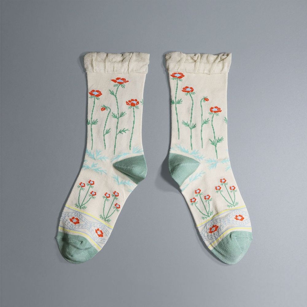 Chaussettes - anemone - KURI BOTELLA