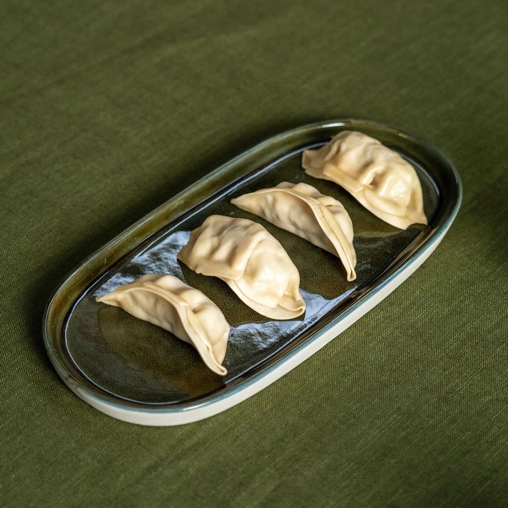 Platter and bowls - Tray ellipse stoneware - KINTA