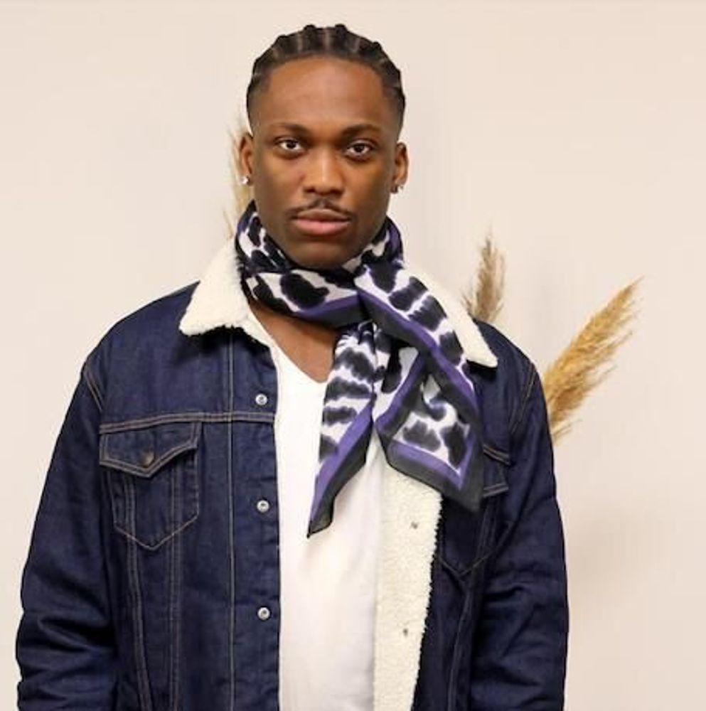 Scarves - FILIPO blueberry cotton bandana - MONSIEUR CHARLI