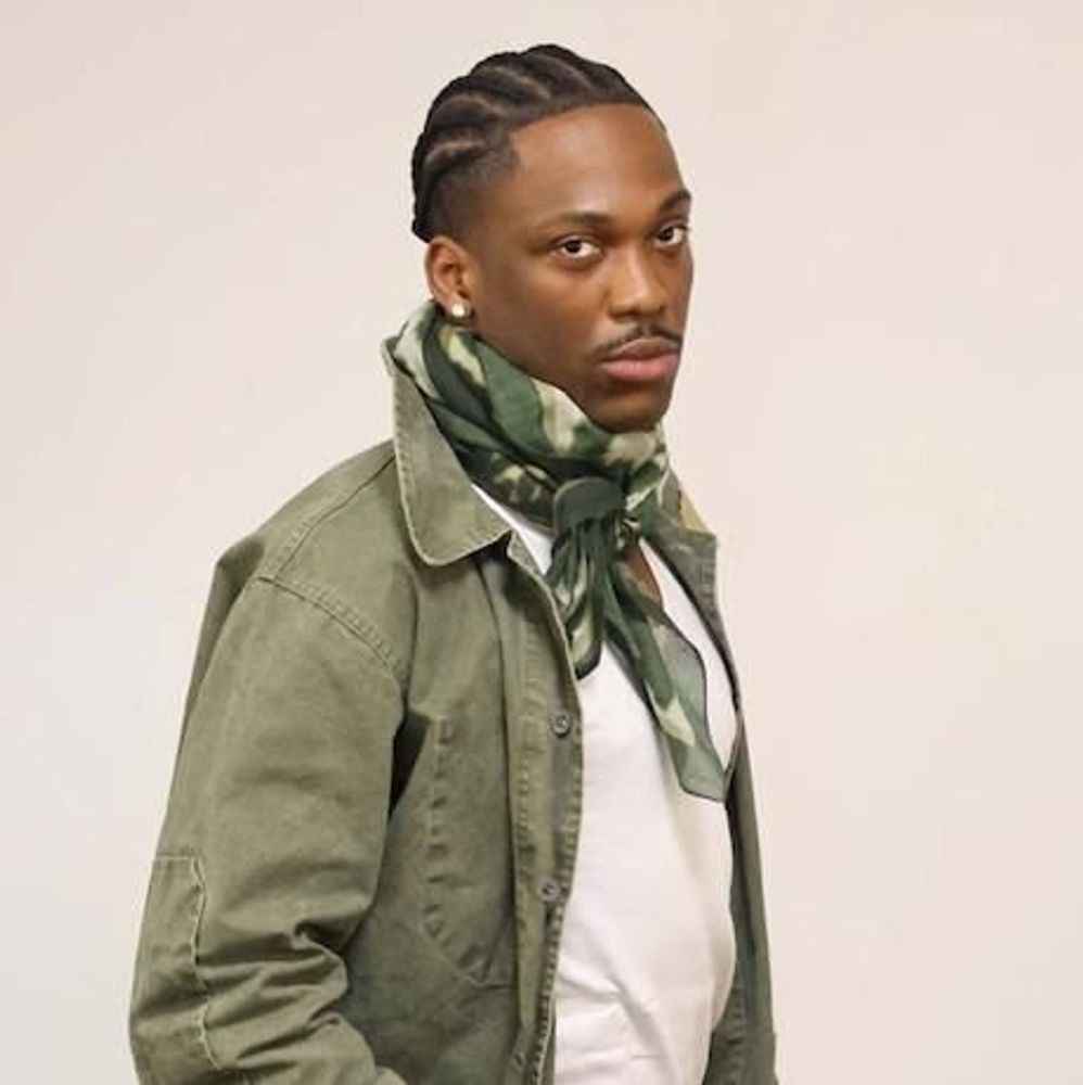 Scarves - FILIPO green cotton bandana - MONSIEUR CHARLI