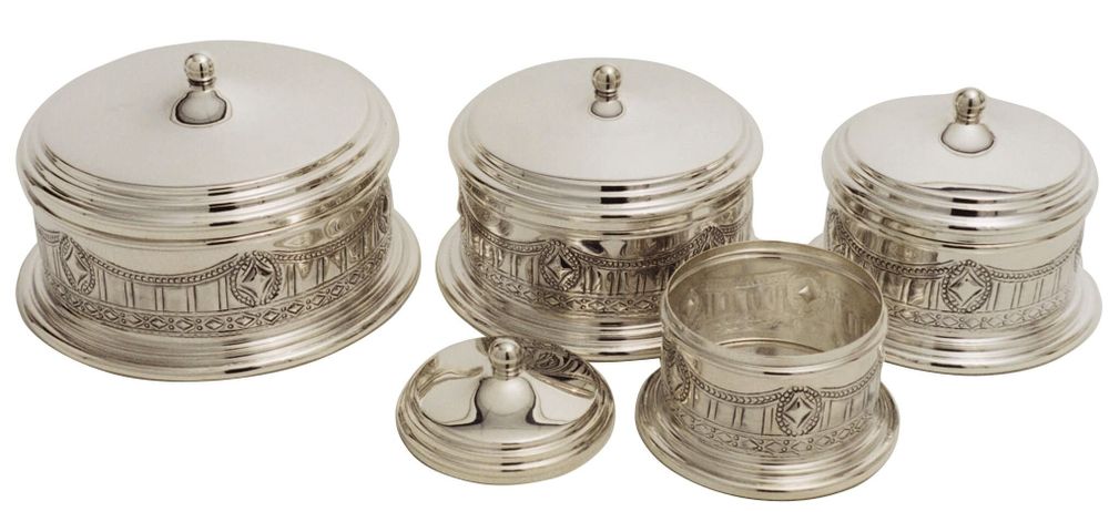 Platter and bowls - Cabbage - ORFEVRERIE ARGENTA