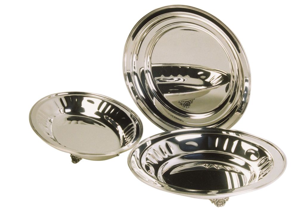 Platter and bowls - Cabbage - ORFEVRERIE ARGENTA