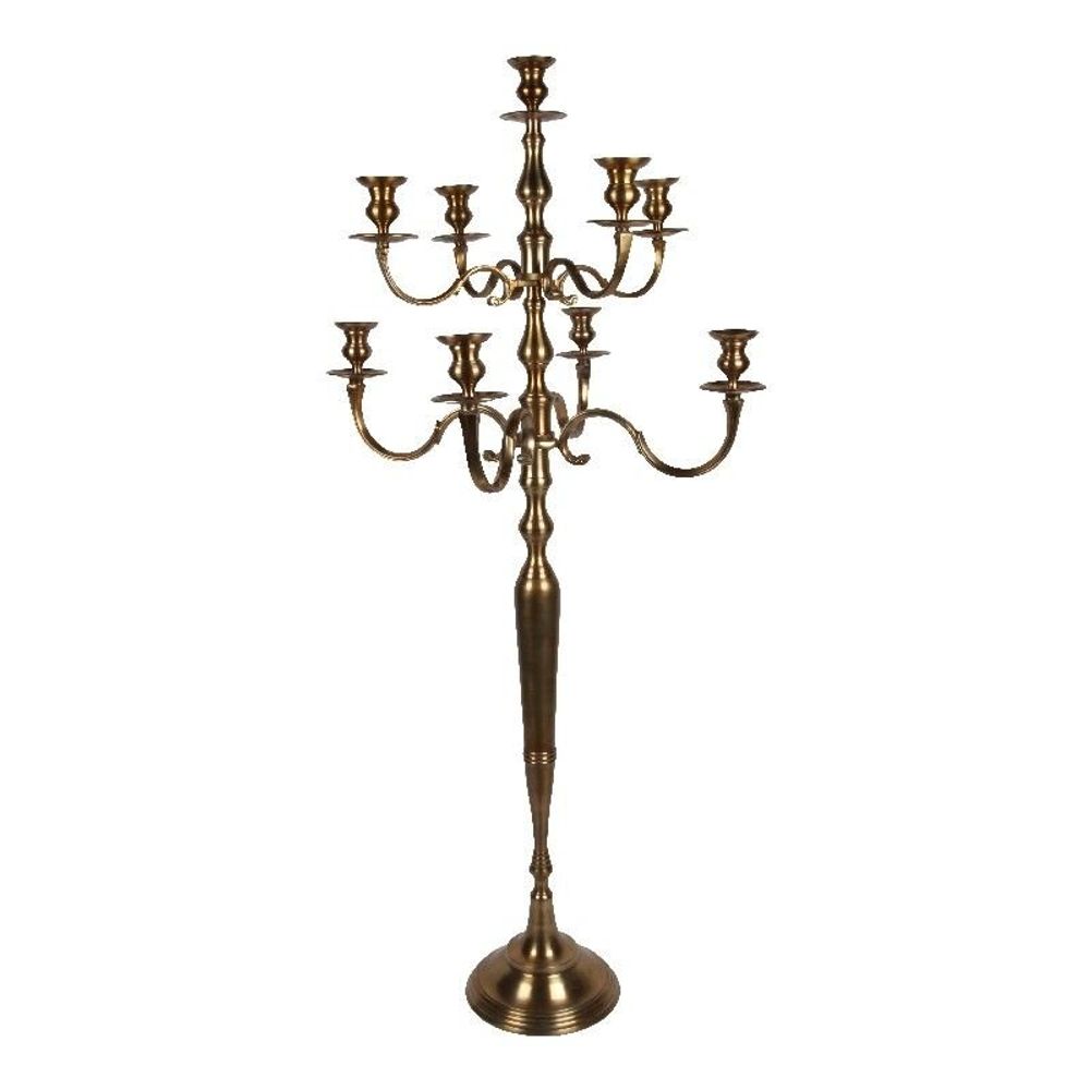 Objets de décoration - Bougeoir 182 cm - Doré - Aluminium - BAROQUE COLLECTION - DUTCH STYLE