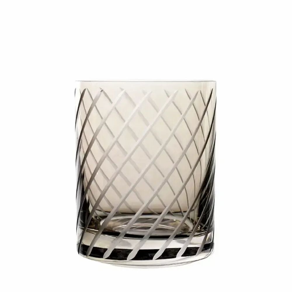 Glass - Gratia crystal glasses for water / drinks Mokka - 1 piece 320 ml - PEKALLA CRISTAL GLASS