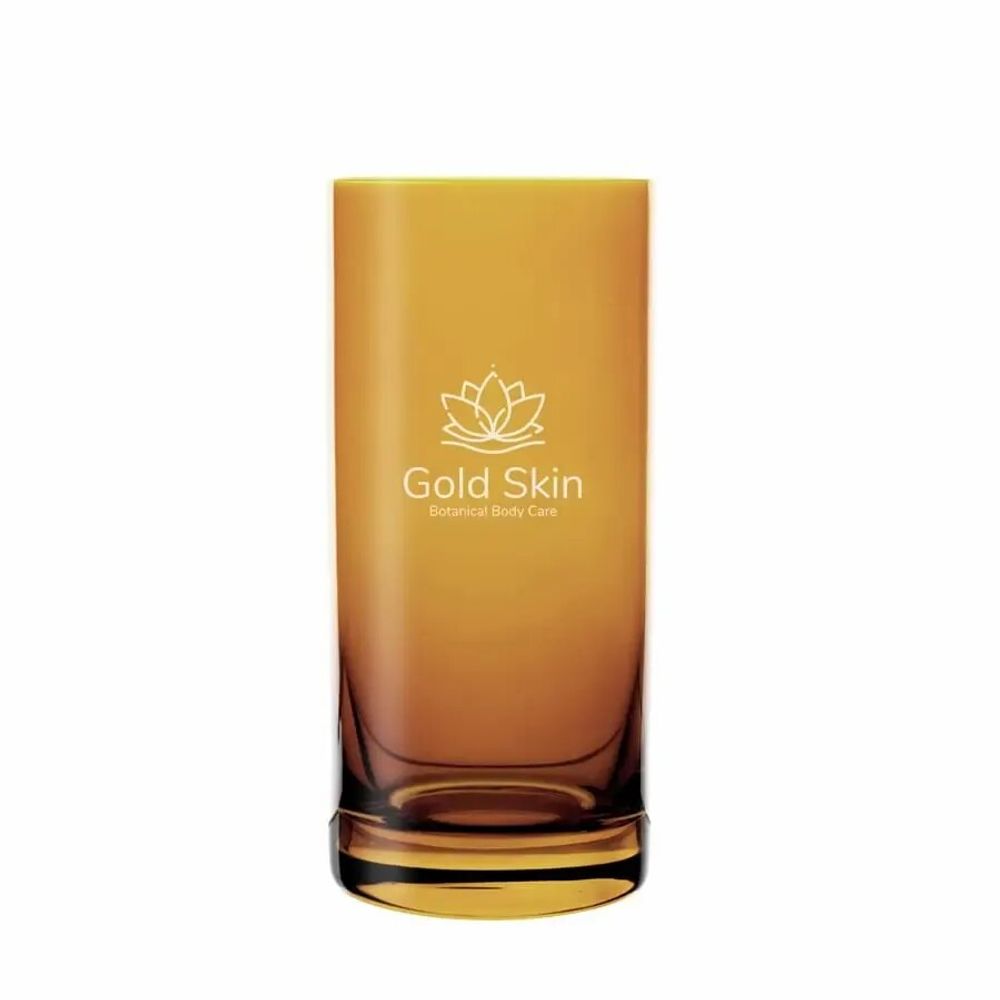 Glass - Vispera Amber colored cocktail glass with your logo - 1 piece 360 ml - PEKALLA CRISTAL GLASS