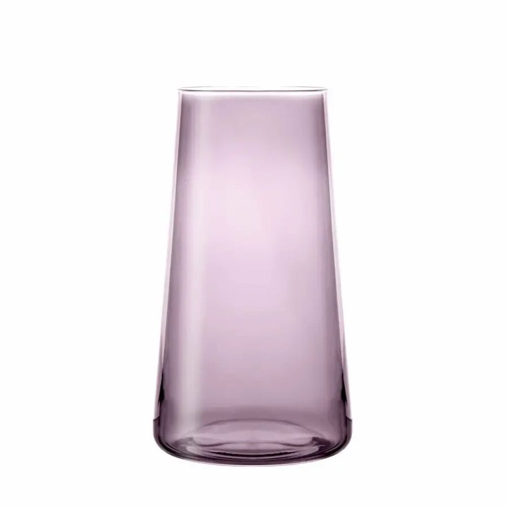 Glass - Vida Slate Coloured Cocktail / Water / Drinks Glass - 6 pieces 450 ml - PEKALLA CRISTAL GLASS