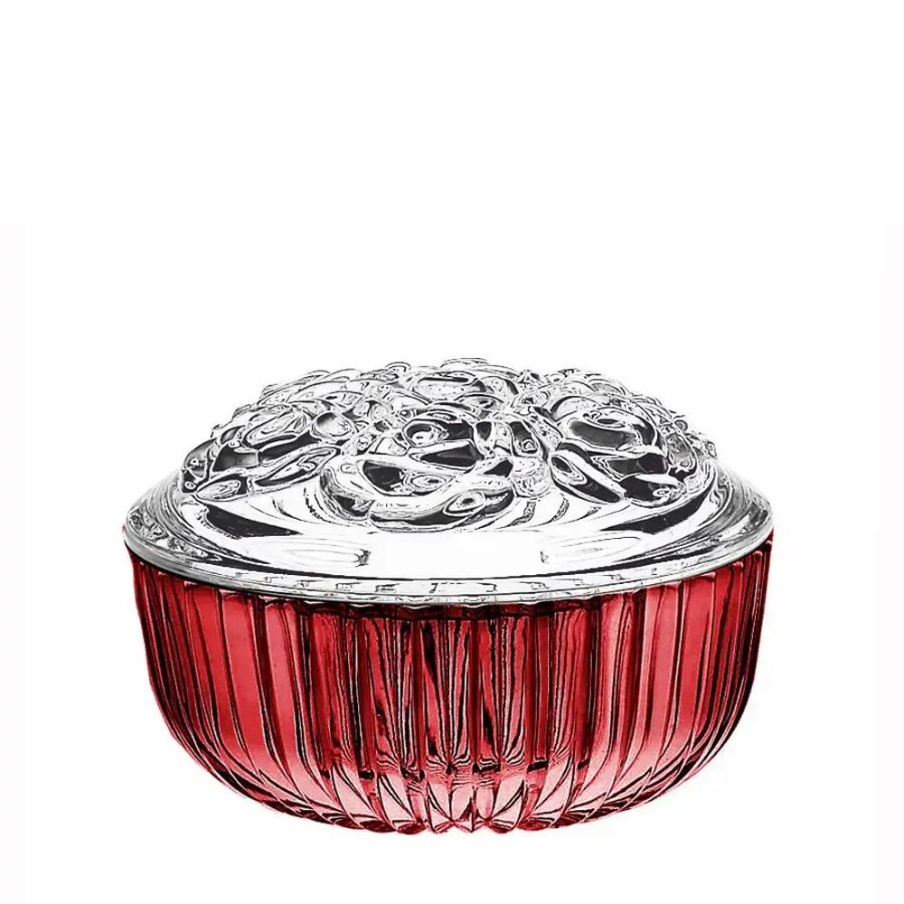 Cristallerie - Boîte en cristal à bijoux ou pour petits objets Rubin - PEKALLA CRISTAL GLASS