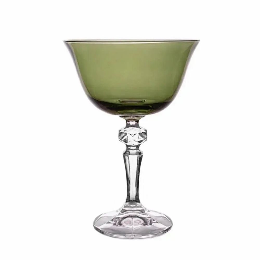 Verres - Kalatina verres à champagne en cristal Olive - 6 pièces 180 ml - PEKALLA CRISTAL GLASS
