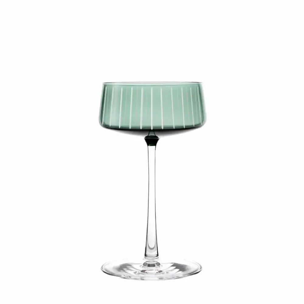 Verres - Vida Linea Verre à champagne coloré Martini Fresca - 1 pièce 230 ml - PEKALLA CRISTAL GLASS