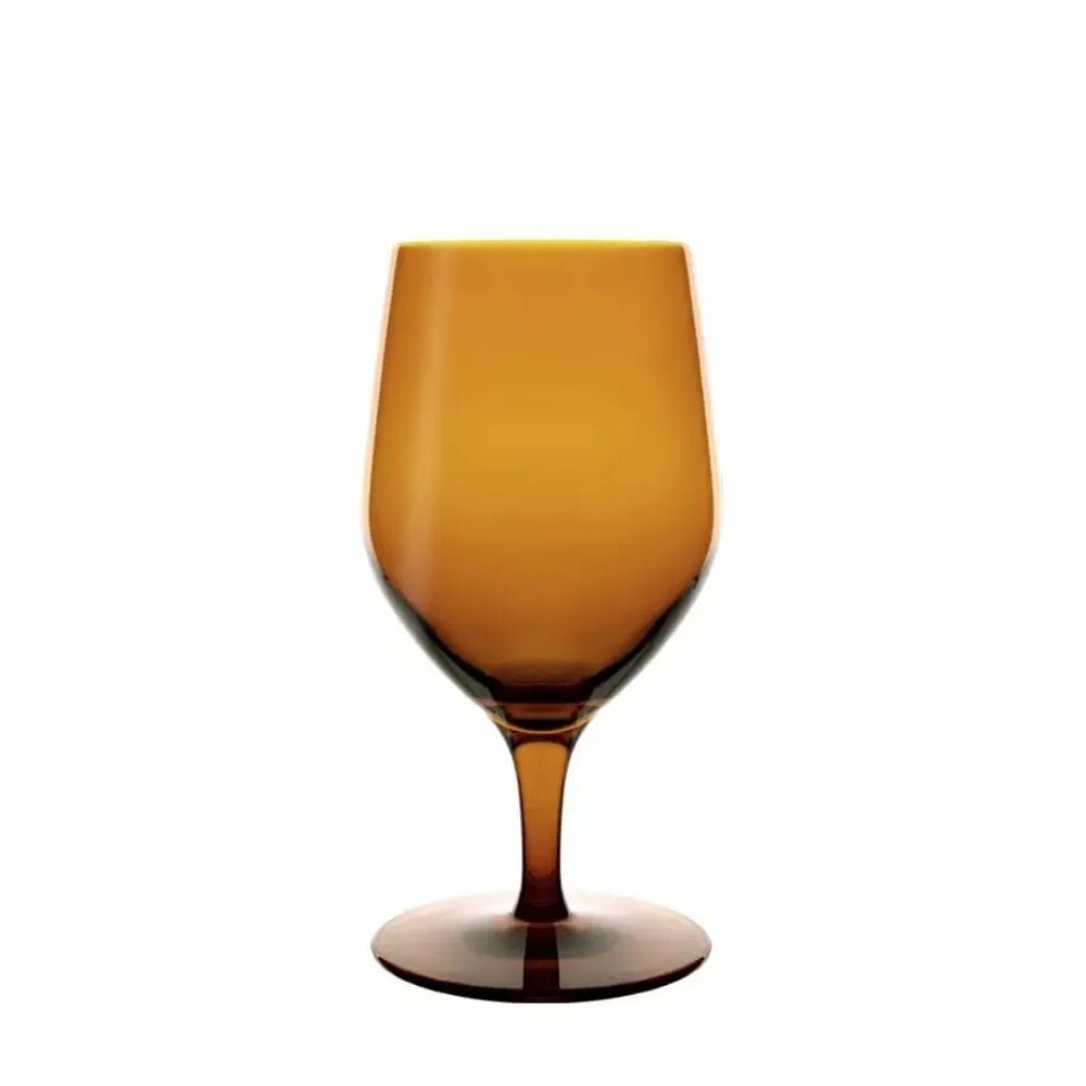 Cristallerie - Vispera Verre à bière coloré Amber - 6 pièces 450 ml - PEKALLA CRISTAL GLASS