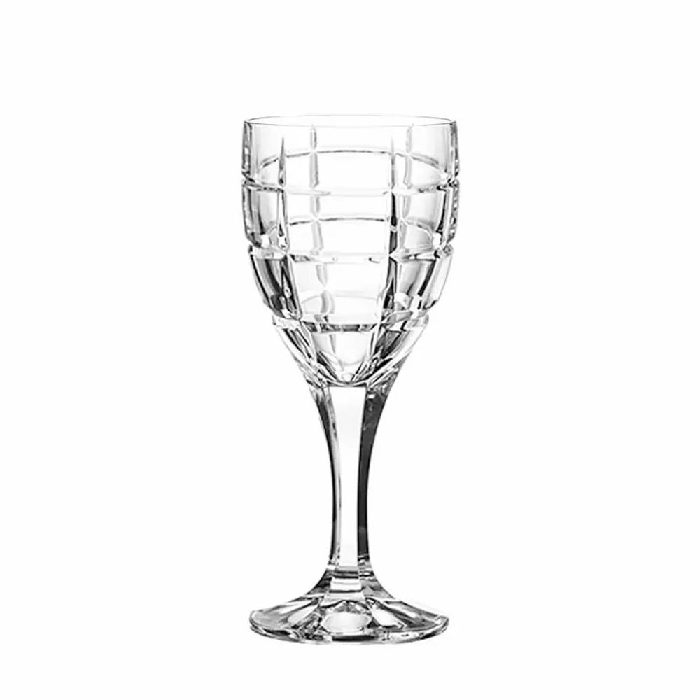 Crystal ware - Vaso Modern Crystal Wine Glasses - 6 Pieces 300ml - PEKALLA CRISTAL GLASS