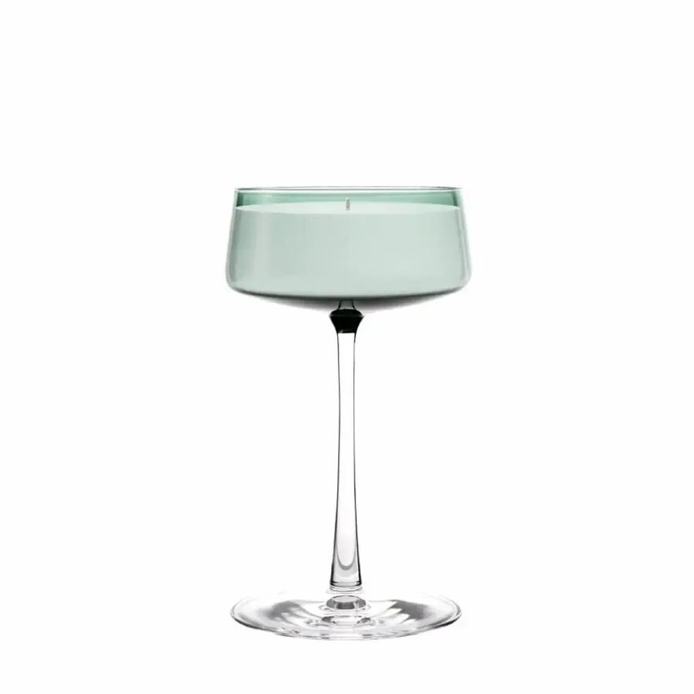 Bougeoirs et photophores - Vida Fresca Bougie parfumée et colorée en soja sur pied - PEKALLA CRISTAL GLASS