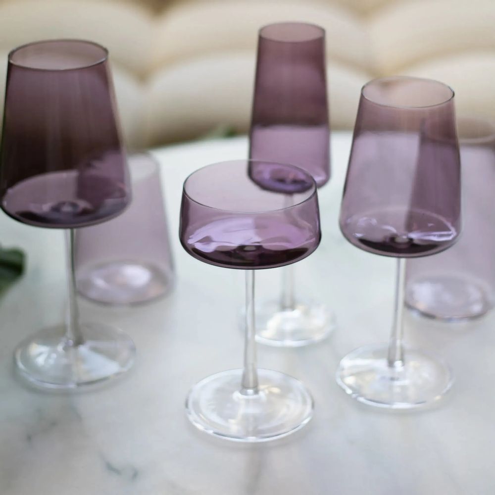 Verres - VidaVerre à champagne coloré Martini Verbe - 6 pièces 230 ml - PEKALLA CRISTAL GLASS