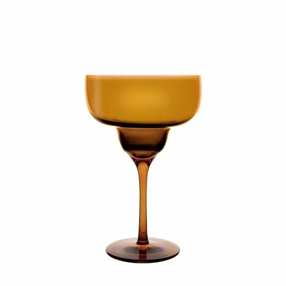 Glass - Vispera Amber Colored Martini Glass - 1 piece 340 ml - PEKALLA CRISTAL GLASS