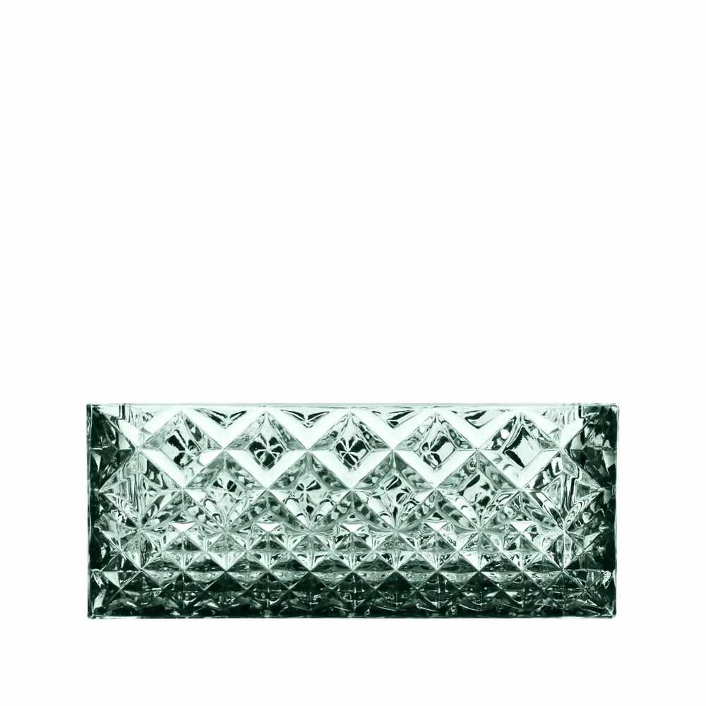 Cristallerie - Boîte à bijoux en cristal avec un couvercle en bois Malachit - PEKALLA CRISTAL GLASS