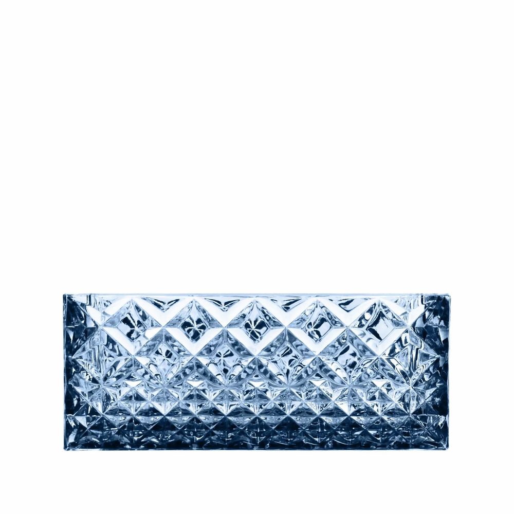 Cristallerie - Boîte à bijoux en cristal avec un couvercle en bois Mist - PEKALLA CRISTAL GLASS
