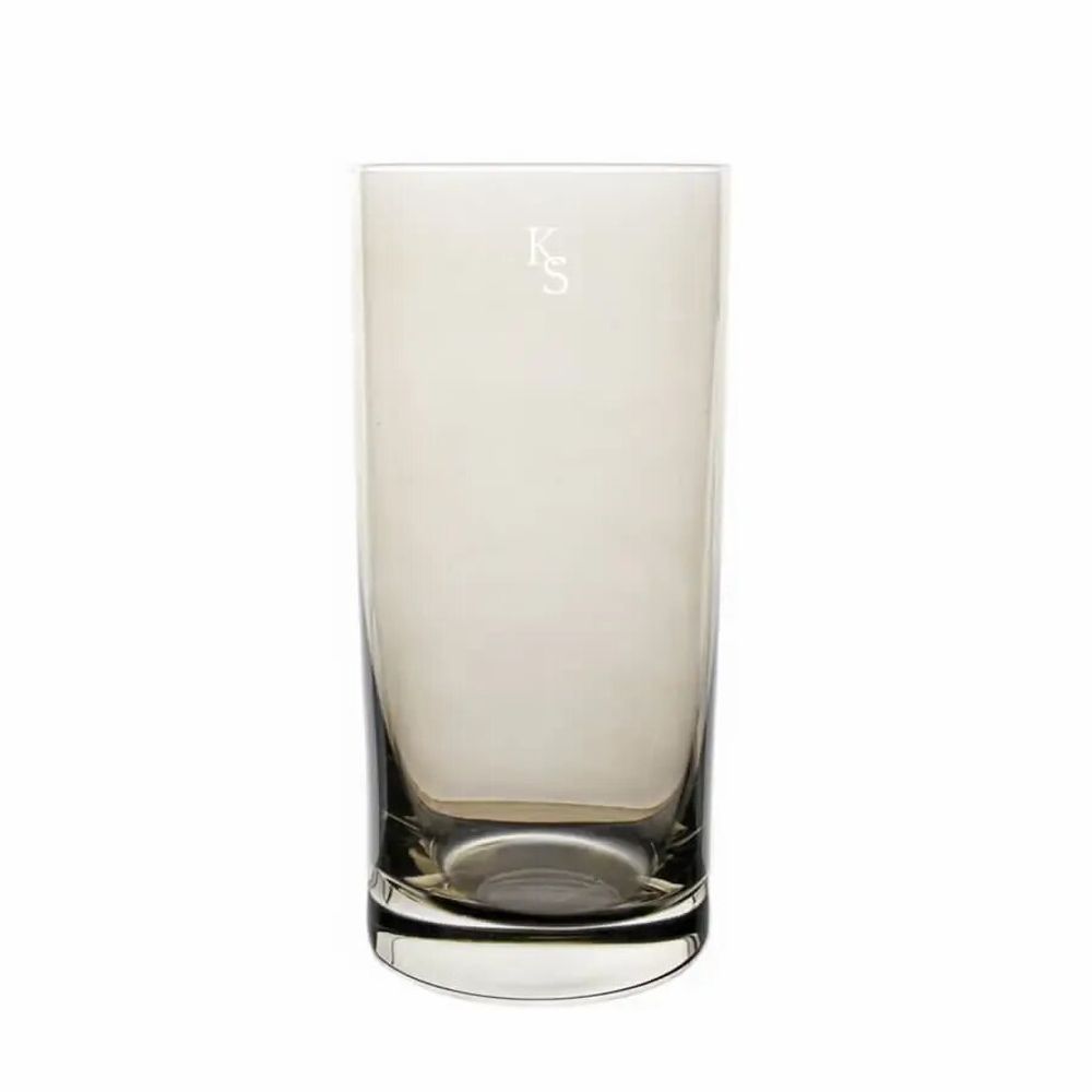 Verres - Kalatina Mokka verres en cristal à eau / boissons avec le motif des initiales - 6 pièces 350 ml - PEKALLA CRISTAL GLASS