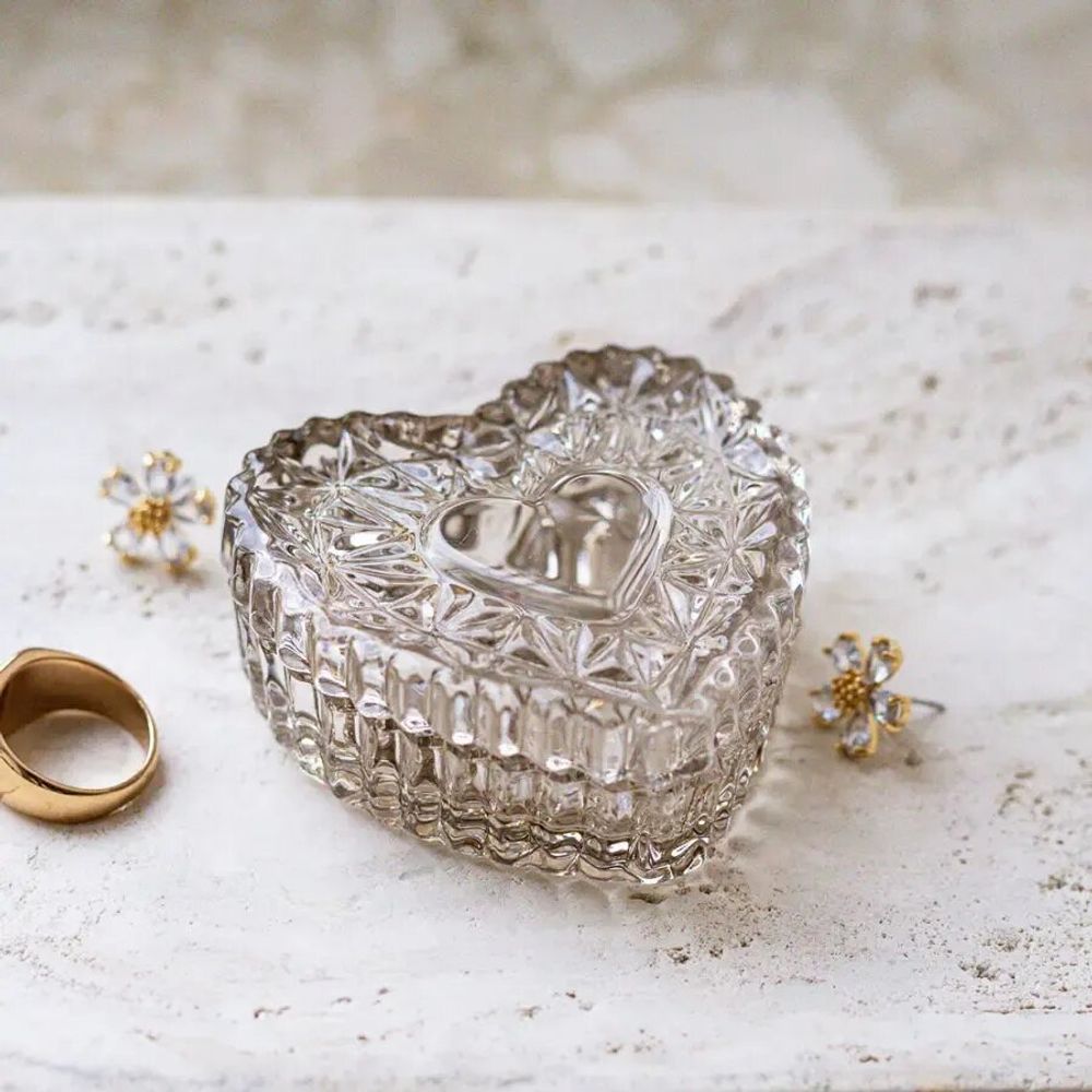 Crystal ware - Mokka Crystal Jewelry Box - PEKALLA CRISTAL GLASS