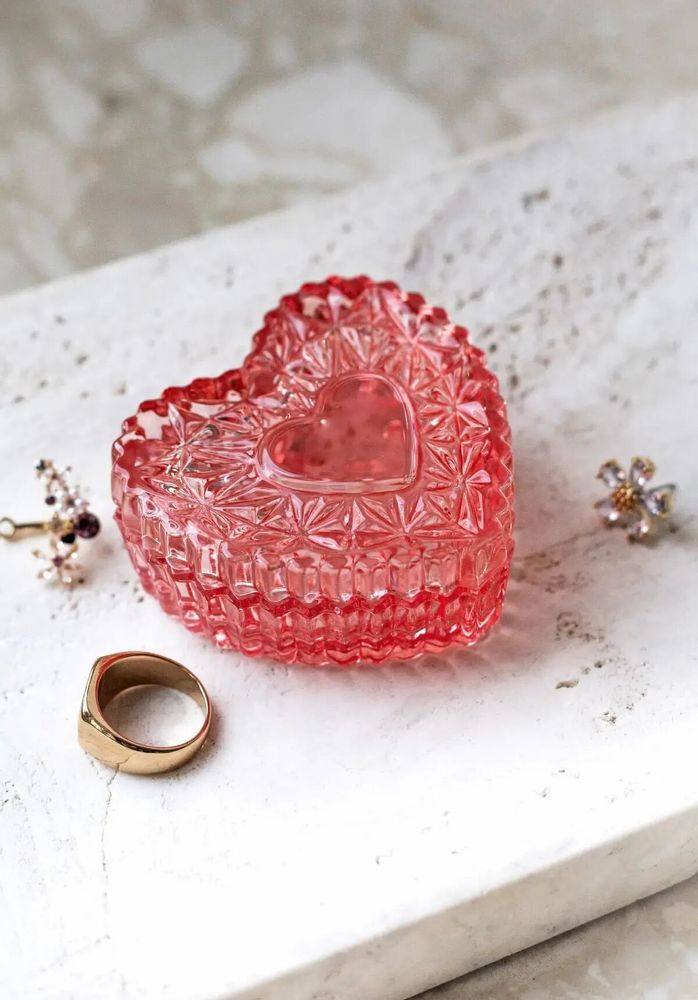 Cristallerie - Salmo Boîte en cristal pour les alliances du couple marié - PEKALLA CRISTAL GLASS