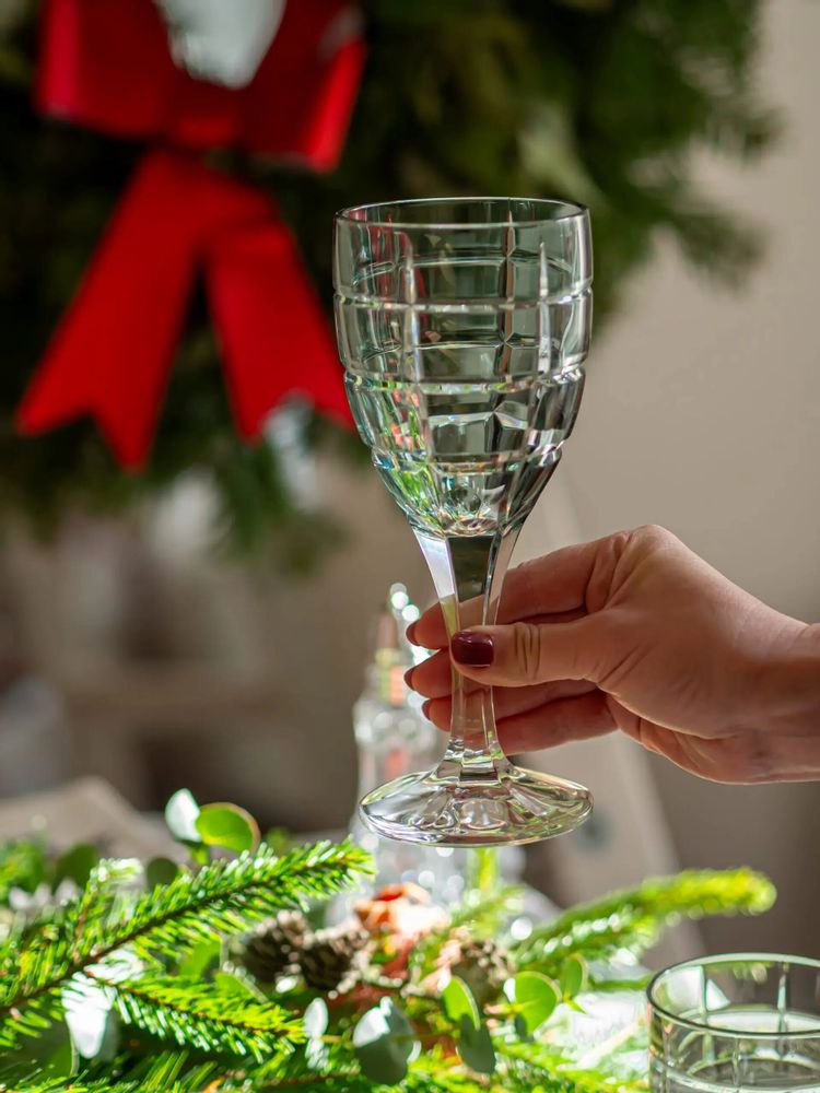 Crystal ware - Vaso II Modern Crystal Wine Glasses Malachit - 2 pieces 300 ml - PEKALLA CRISTAL GLASS