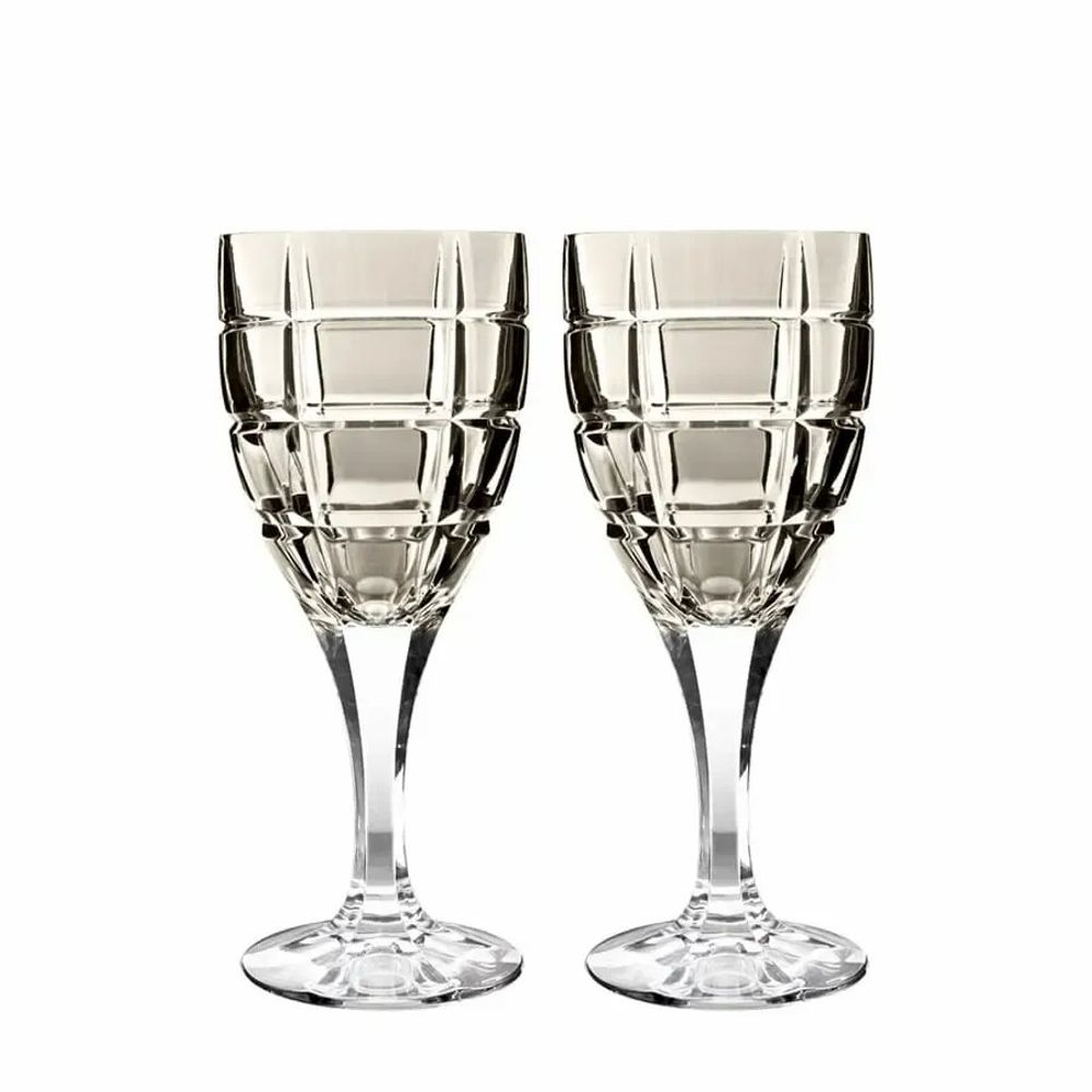 Crystal ware - Vaso II Modern Crystal Wine Glasses Mokka - 2 pieces 300 ml - PEKALLA CRISTAL GLASS