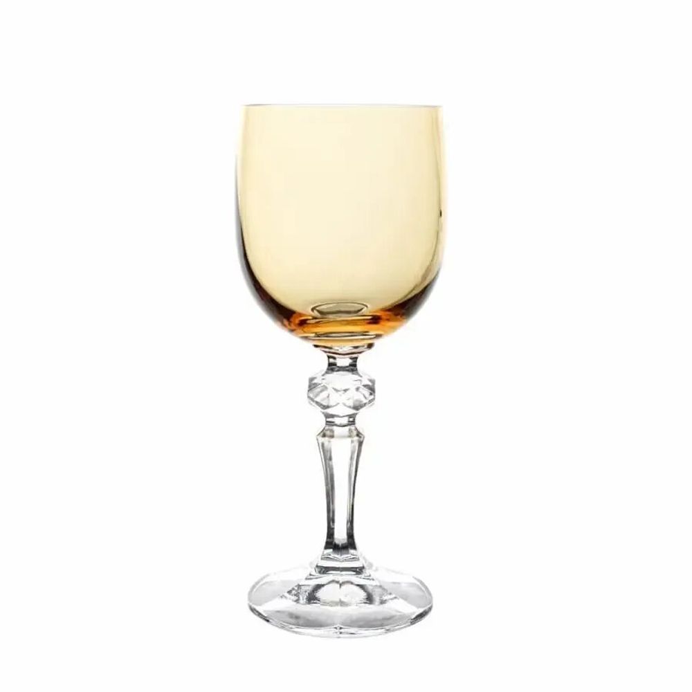 Glass - Kalatina Sunset Crystal Wine Glasses - 6 Pieces 170ml - PEKALLA CRISTAL GLASS