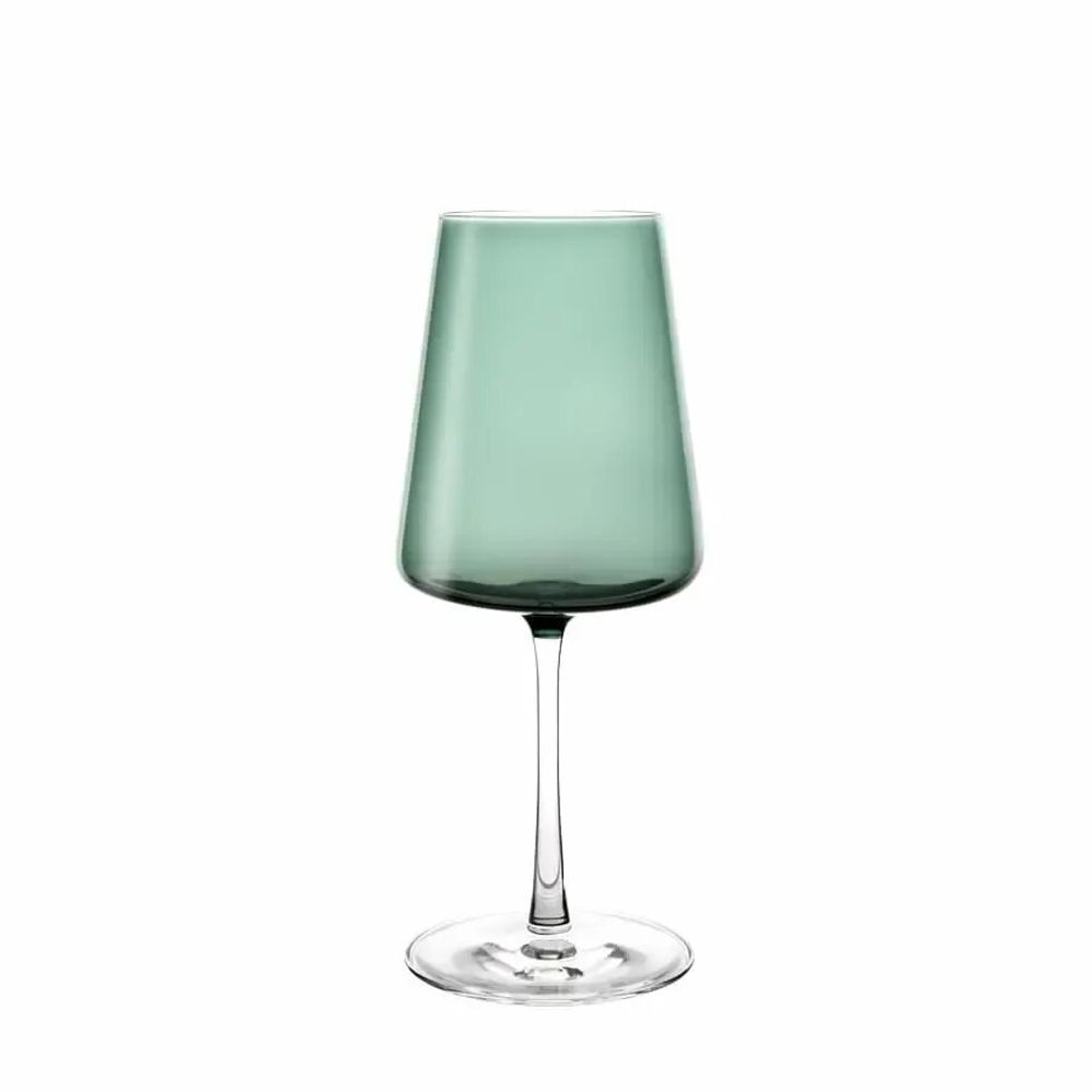 Glass - Vida Malachit Colored Wine Glass - 6 pieces 400 ml - PEKALLA CRISTAL GLASS