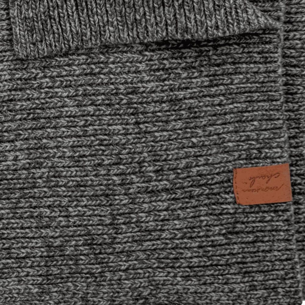 Foulards et écharpes - Coffret cadeau bonnet & écharpe en laine JEFF & JACK noir chiné - MONSIEUR CHARLI