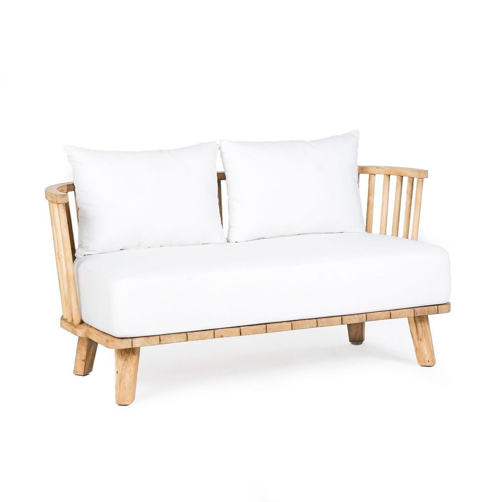 Sofas - The Malawi Two Seater - Natural White - BAZAR BIZAR LIVING