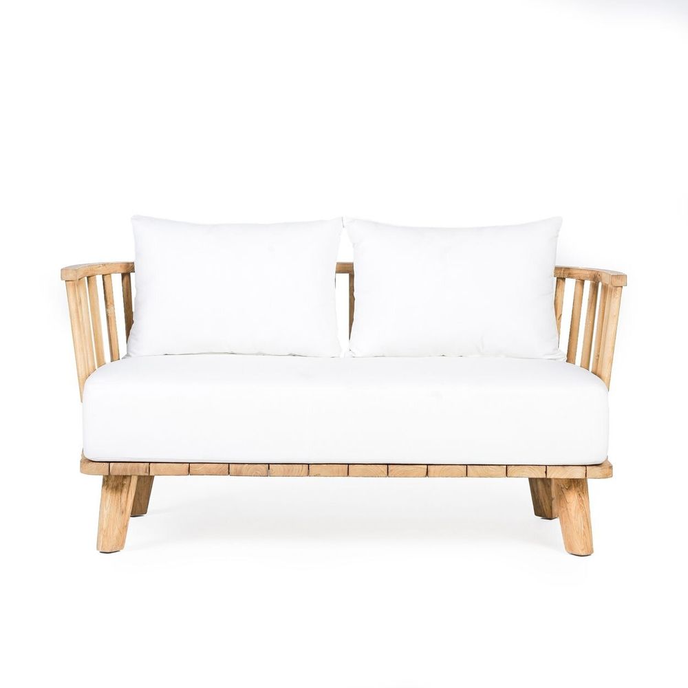 Sofas - The Malawi Two Seater - Natural White - BAZAR BIZAR LIVING