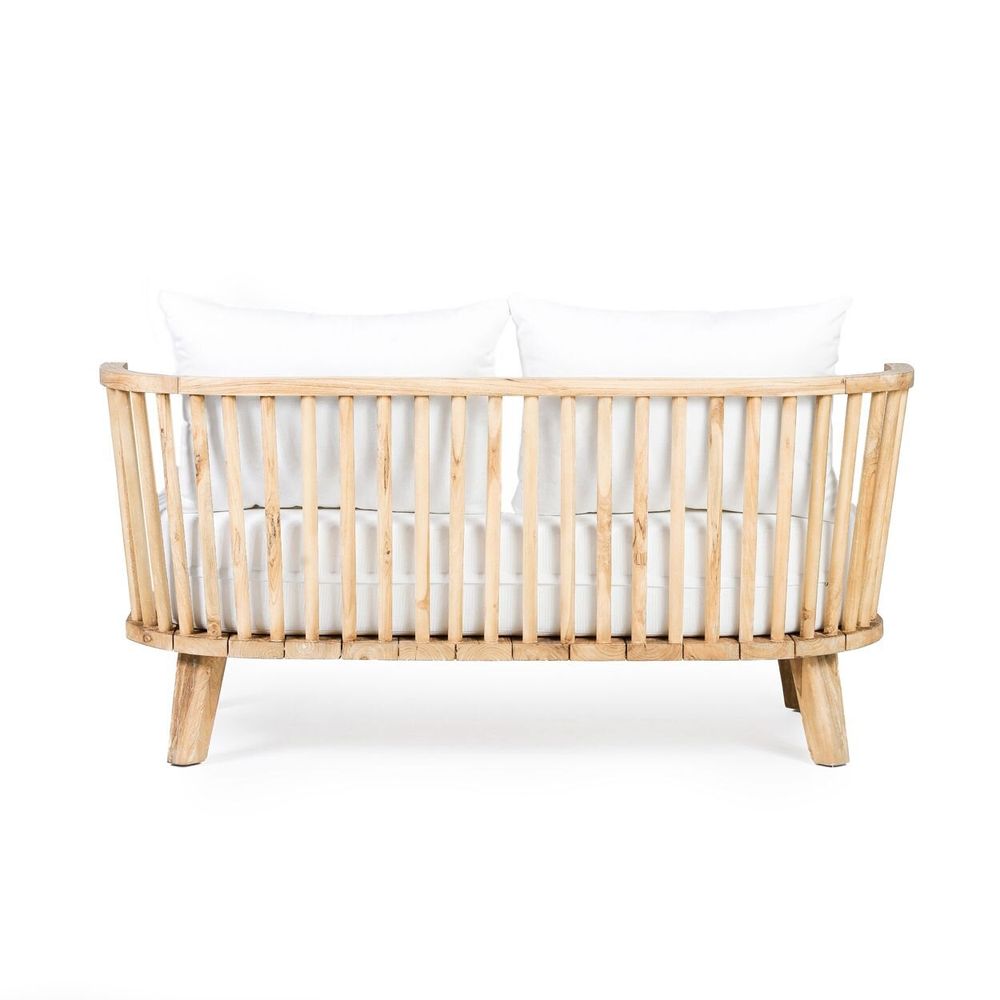 Sofas - The Malawi Two Seater - Natural White - BAZAR BIZAR LIVING
