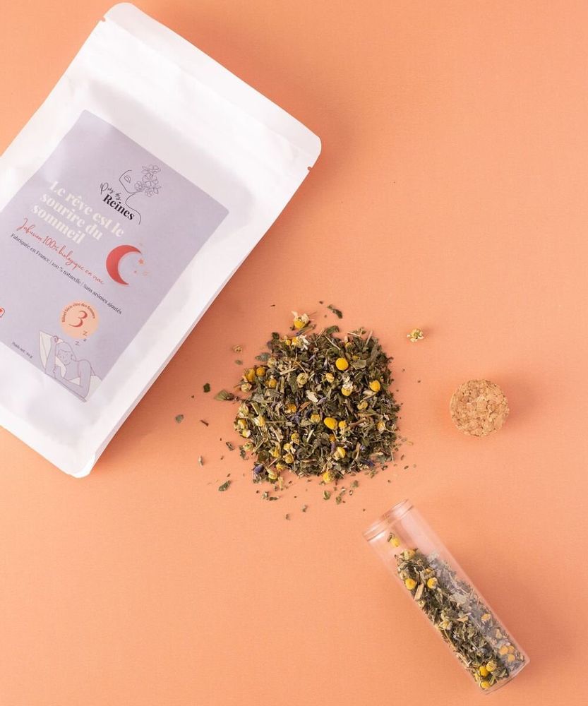 Café et thé - Tisane bio Sommeil - Rituel n°3 - VRAC - 60 g = 40 tasses min - PRÈS DES REINES