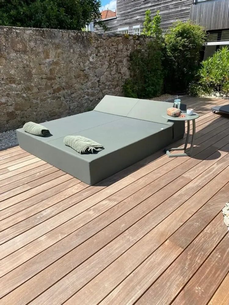 Piscines - Grand bed Nantes| Lit de piscine COZIP | 200x180xh30/38 cm - COZIP