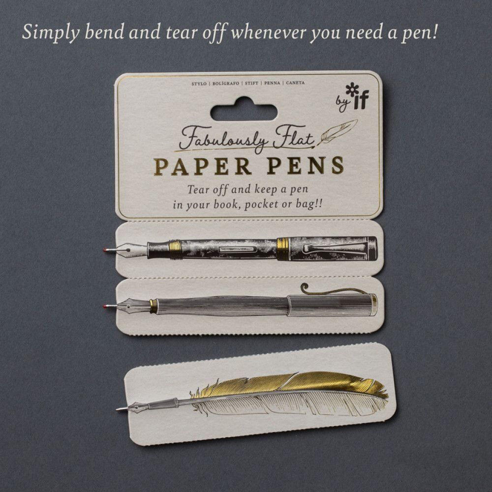 Stationery - FABULOUSLY FLAT PAPER PENS - CATWALK BARCELONA