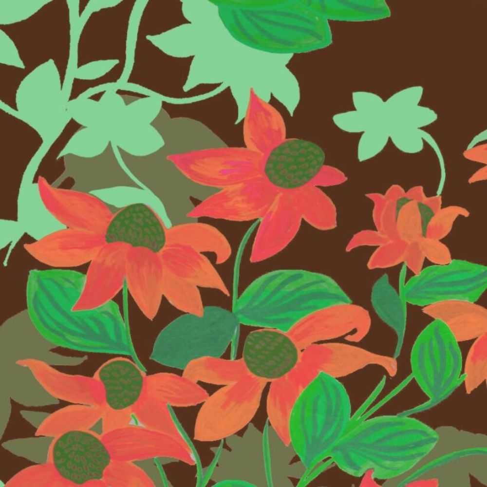 Linge de table textile - Botanique illustrée et inventée - LYDIE VACHER DESIGN MODE  ET DECORATION