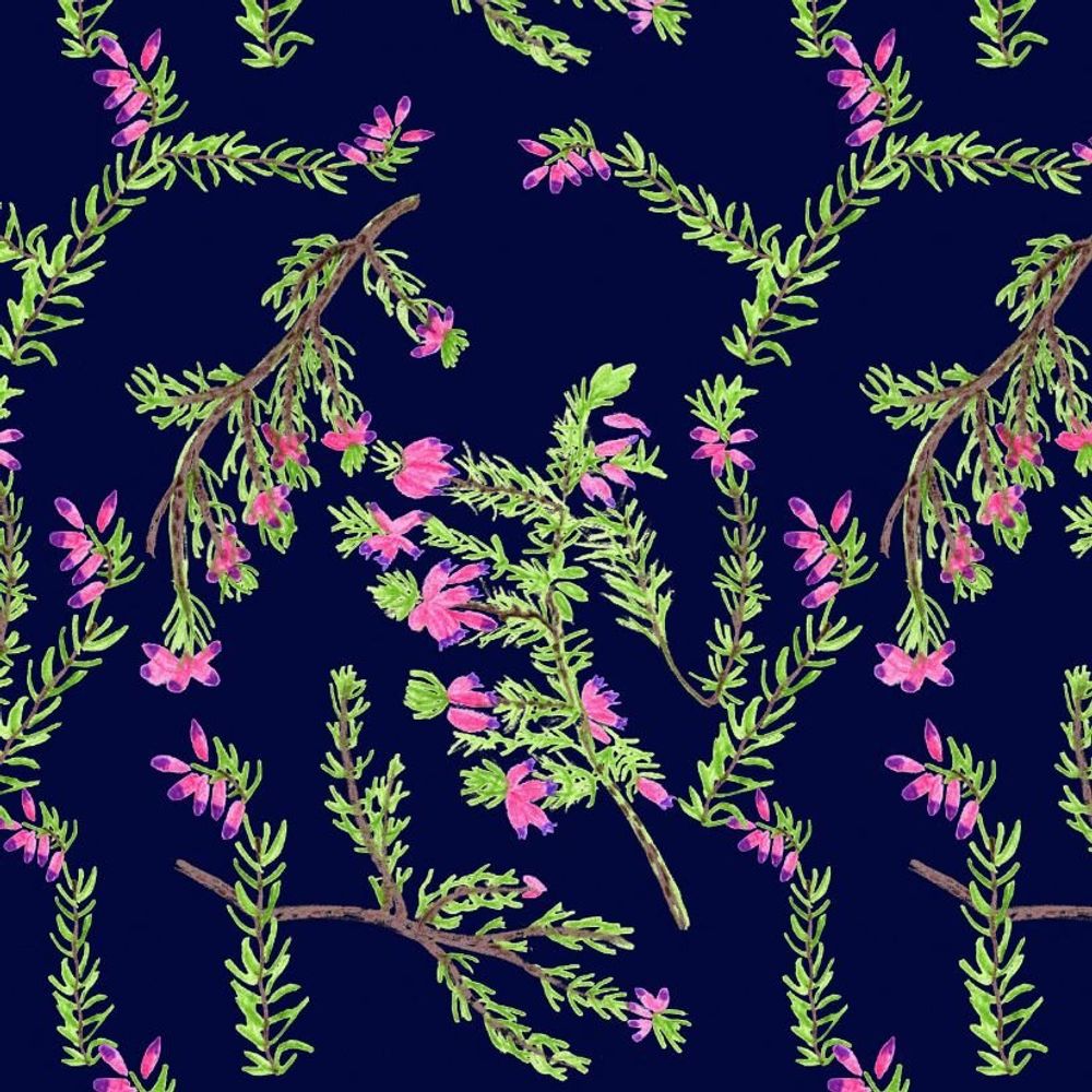 Linge de table textile - Botanique illustrée et inventée - LYDIE VACHER DESIGN MODE  ET DECORATION
