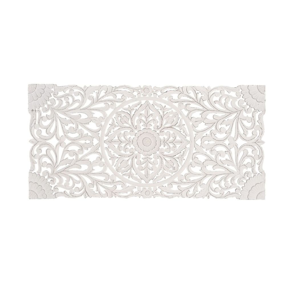 Lits - Tête de lit antique blanche sculptée à la main - GINER Y COLOMER