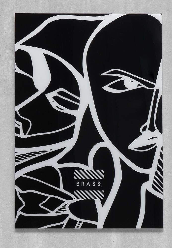Tissus pour extérieurs - Coussin d'extérieur Black Elongi 45 x 45 - Design by BRASS - ARTDECORIS
