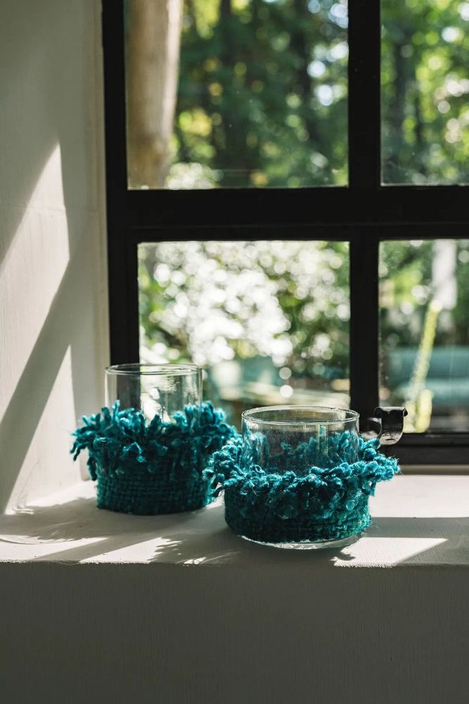 Candlesticks and candle holders - The Oh My Gee Candle Holder - Aqua - S - BAZAR BIZAR LIVING