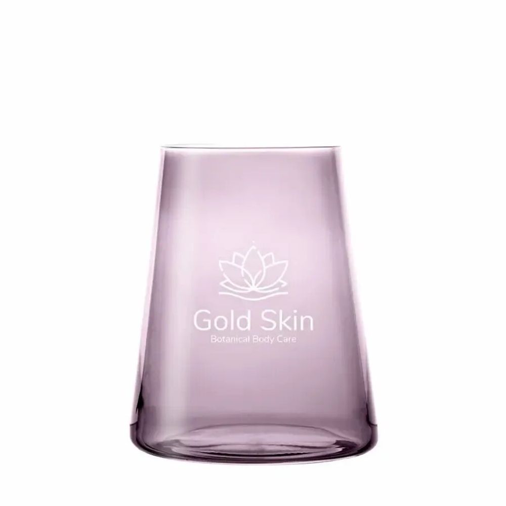 Glass - Vida Verb colored cocktail glass with engraving - 1 piece 380 ml - PEKALLA CRISTAL GLASS