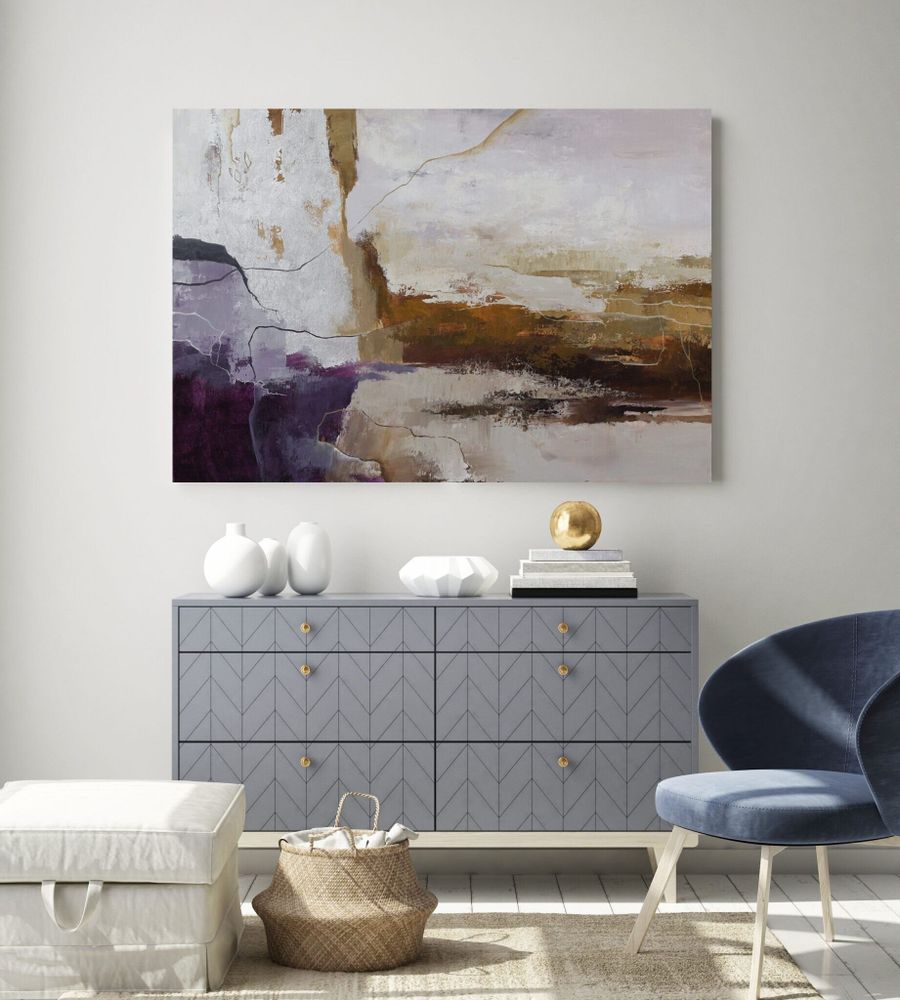 Aménagements pour bureau - « Bloom » Série de peintures abstraites texturées faites à la main - MATISS ART STUDIO