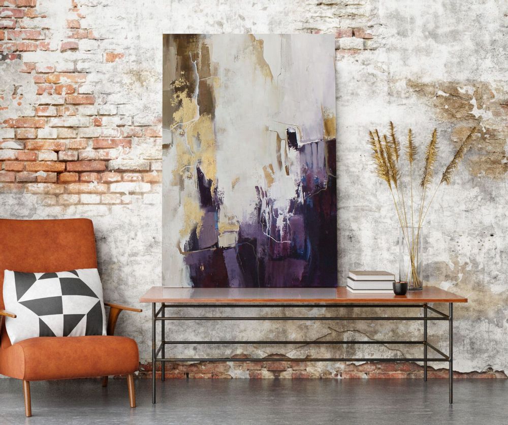 Aménagements pour bureau - « Bloom » Série de peintures abstraites texturées faites à la main - MATISS ART STUDIO