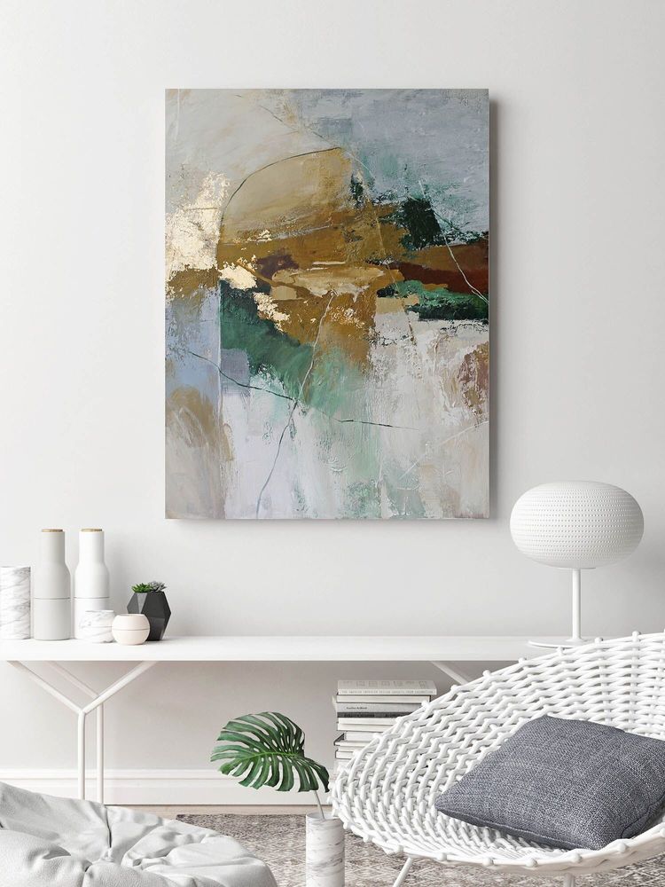 Aménagements pour bureau - « Cliff » Série de peintures abstraites texturées faites à la main - MATISS ART STUDIO