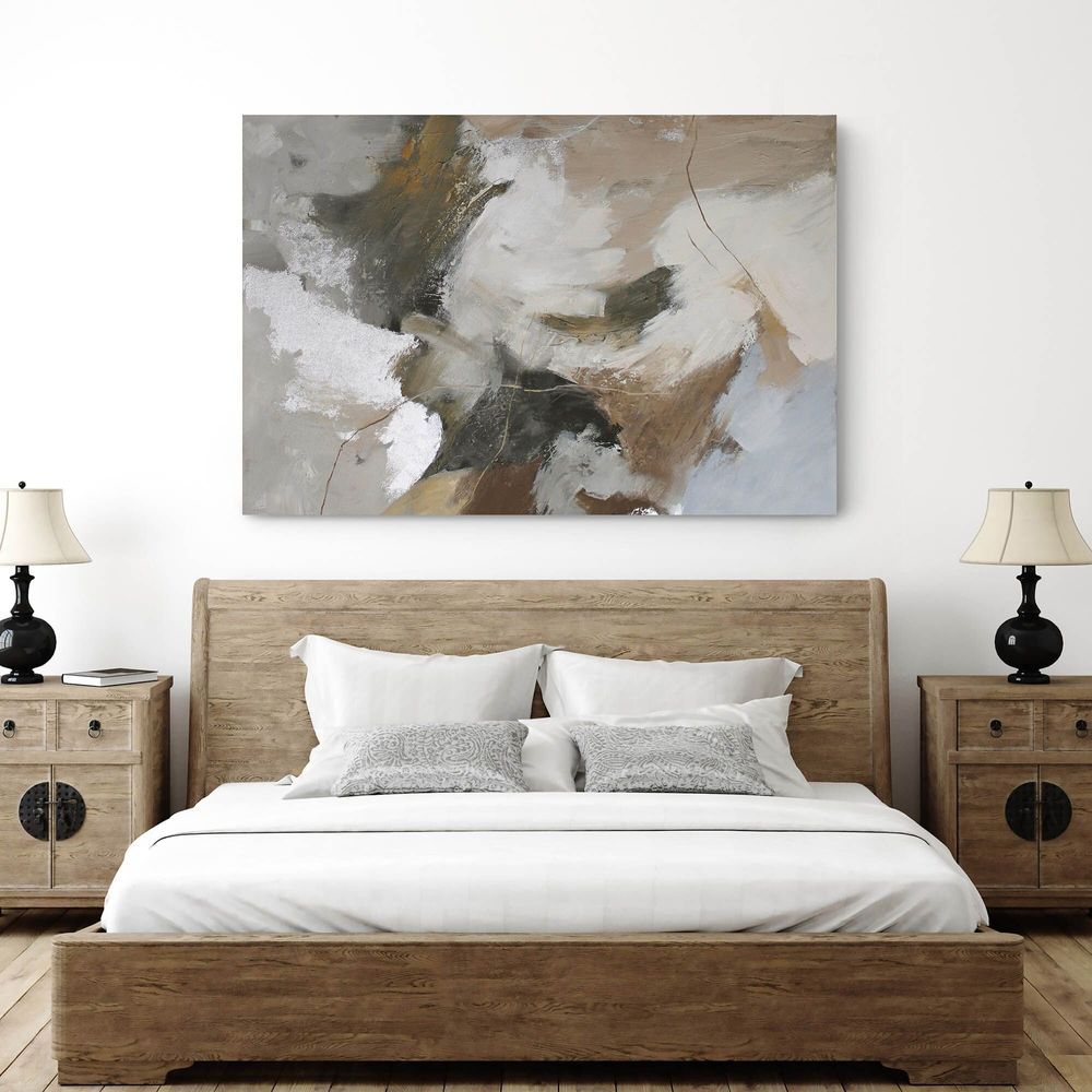 Aménagements pour bureau - « Velor » Série de peintures abstraites texturées faites à la main - MATISS ART STUDIO